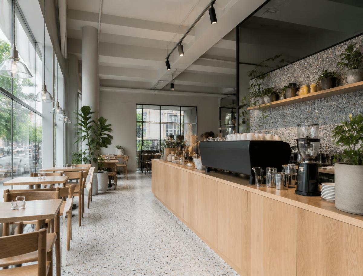 London café website design
